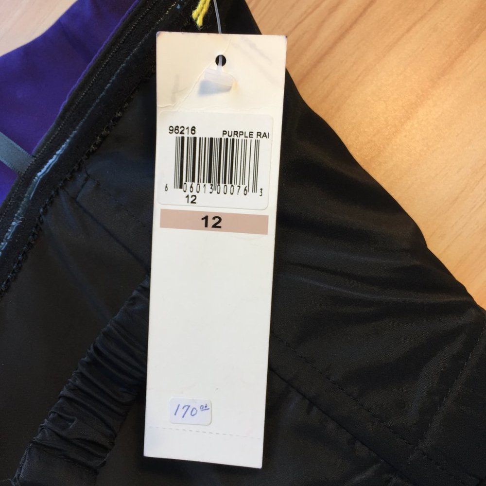 Maggy London NWT Purple Jewel Tone Strapless  Formal Dress Size 12 - Picture 3 of 9